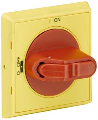 MSHD-LY Handle, IP64, red/yellow, ( döner kurma kolu ) - 1